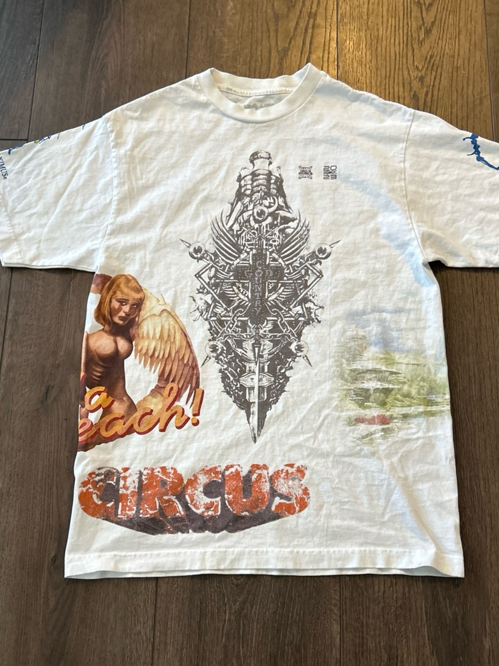 Travis Scott Circus Maximus Utopia Tour White  Short Sleeve Tee